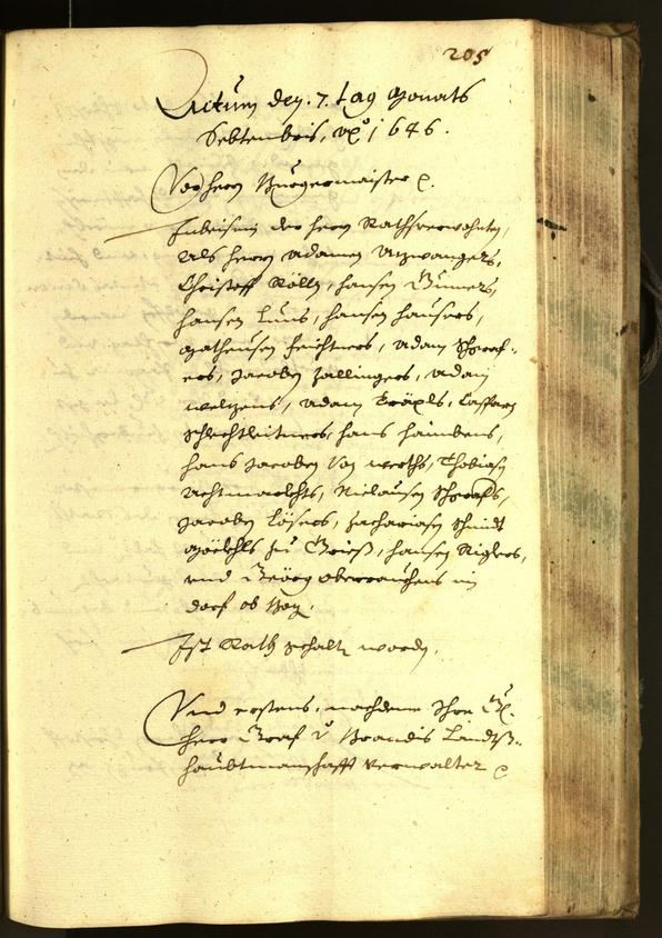 Civic Archives of Bozen-Bolzano - BOhisto Minutes of the council 1646 