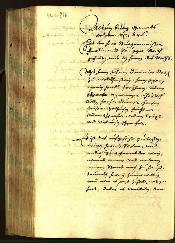 Civic Archives of Bozen-Bolzano - BOhisto Minutes of the council 1646 