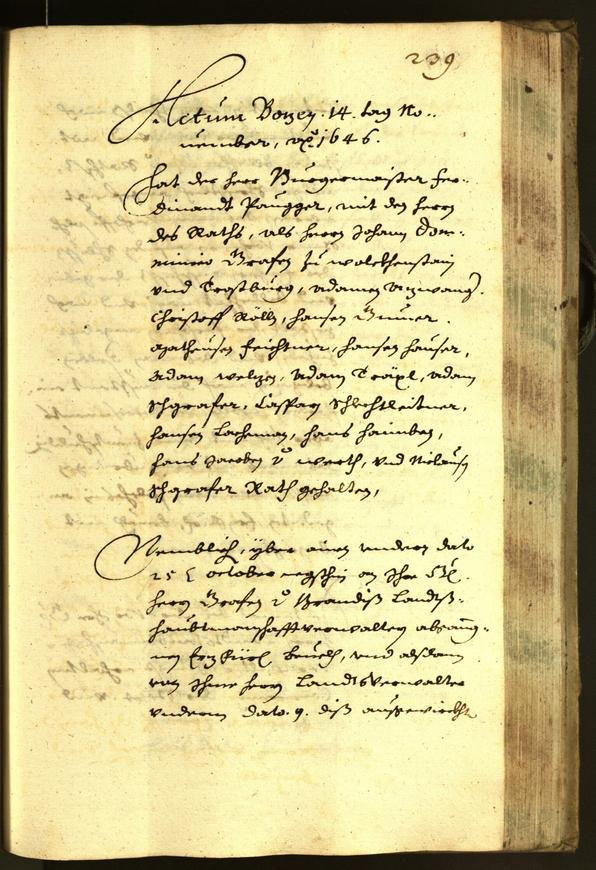 Civic Archives of Bozen-Bolzano - BOhisto Minutes of the council 1646 