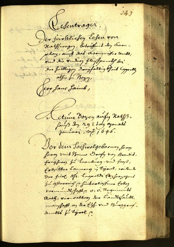 Civic Archives of Bozen-Bolzano - BOhisto Minutes of the council 1646 