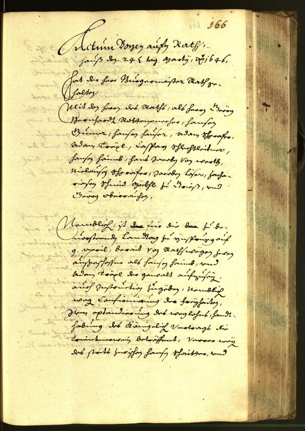 Civic Archives of Bozen-Bolzano - BOhisto Minutes of the council 1646 