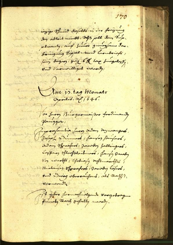 Civic Archives of Bozen-Bolzano - BOhisto Minutes of the council 1646 