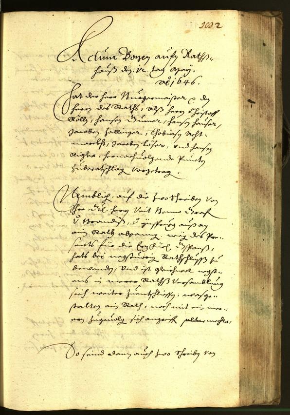 Civic Archives of Bozen-Bolzano - BOhisto Minutes of the council 1646 