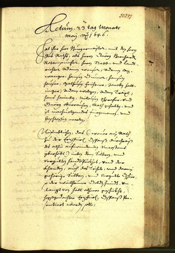 Civic Archives of Bozen-Bolzano - BOhisto Minutes of the council 1646 