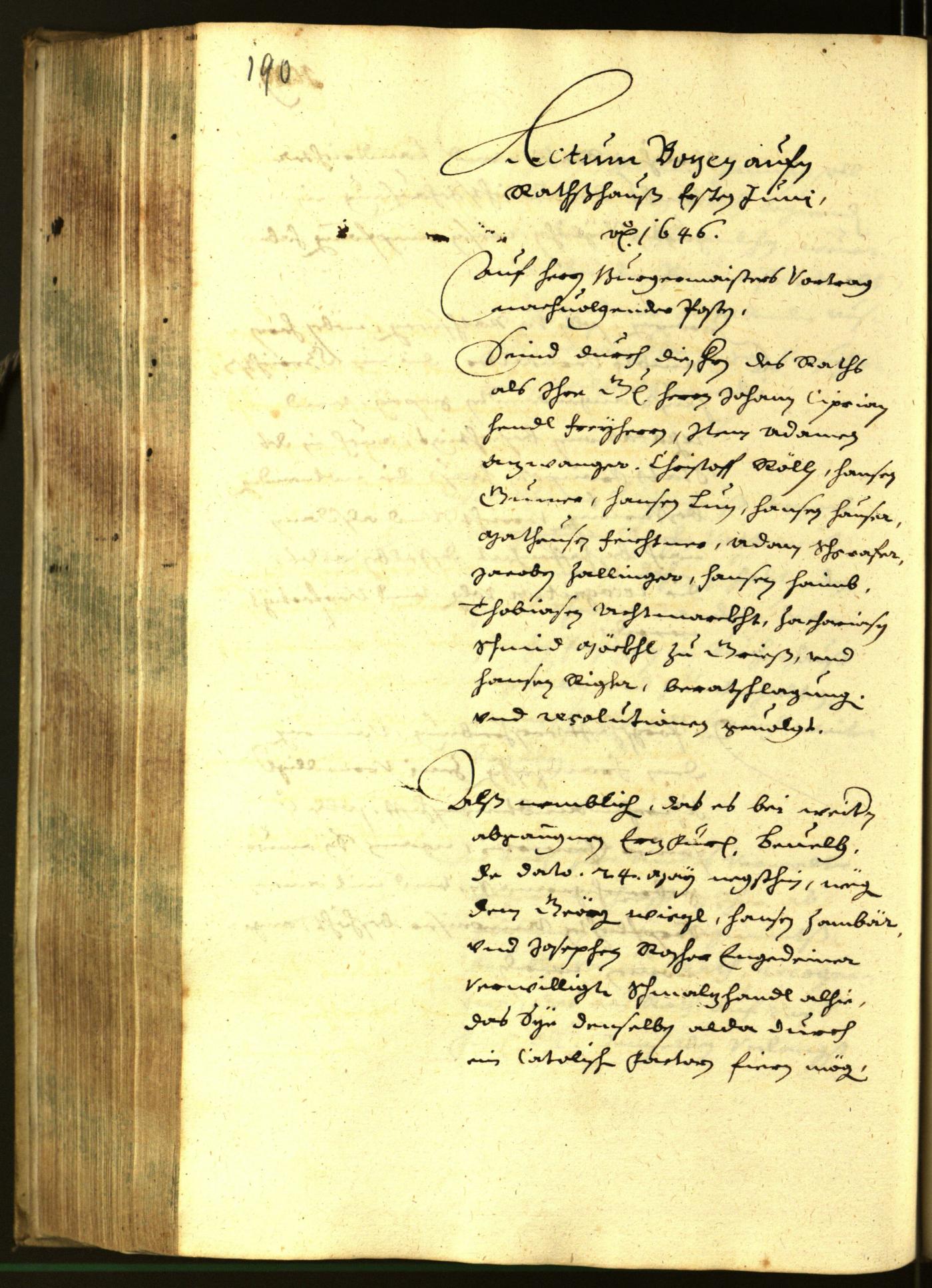 Civic Archives of Bozen-Bolzano - BOhisto Minutes of the council 1646 