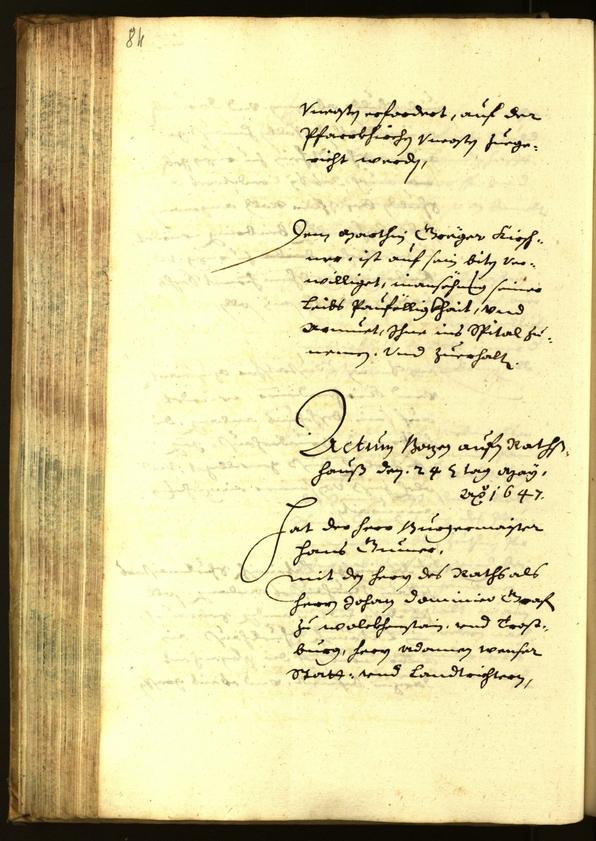 Civic Archives of Bozen-Bolzano - BOhisto Minutes of the council 1647 