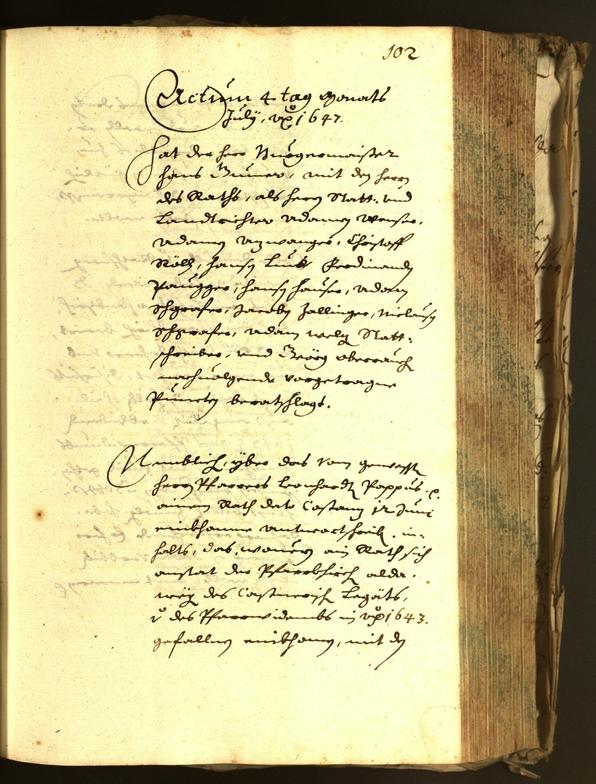 Archivio Storico della Città di Bolzano - BOhisto protocollo consiliare 1647 