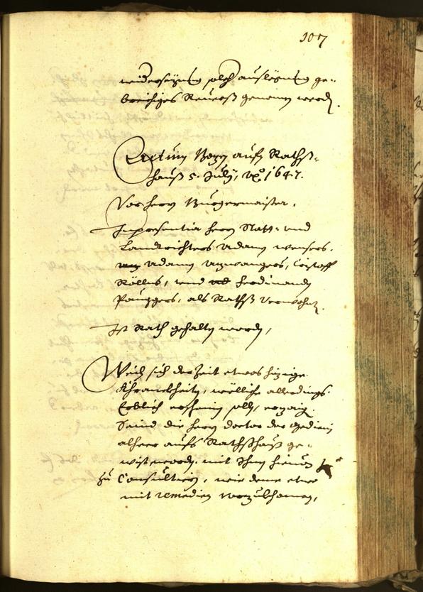 Civic Archives of Bozen-Bolzano - BOhisto Minutes of the council 1647 