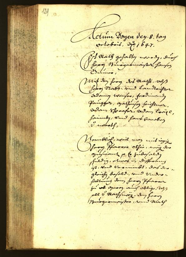 Civic Archives of Bozen-Bolzano - BOhisto Minutes of the council 1647 