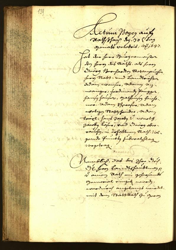 Civic Archives of Bozen-Bolzano - BOhisto Minutes of the council 1647 