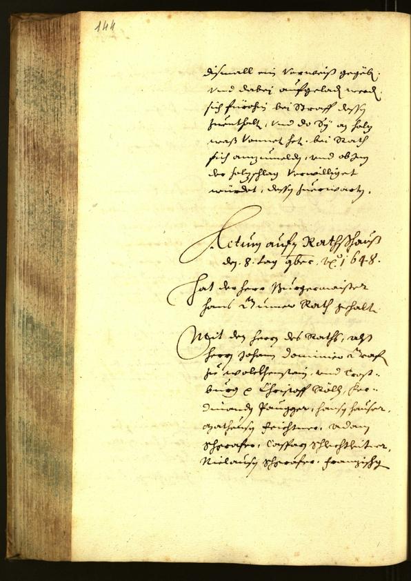 Civic Archives of Bozen-Bolzano - BOhisto Minutes of the council 1647 