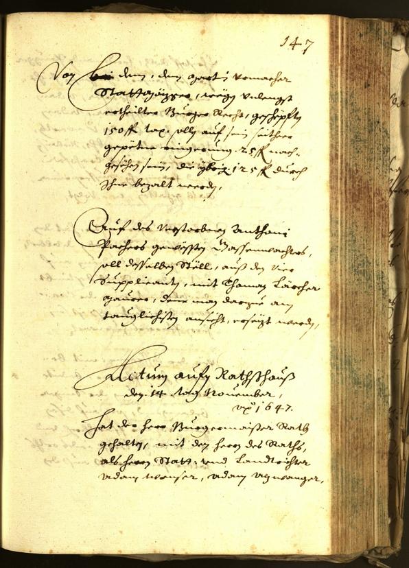 Civic Archives of Bozen-Bolzano - BOhisto Minutes of the council 1647 