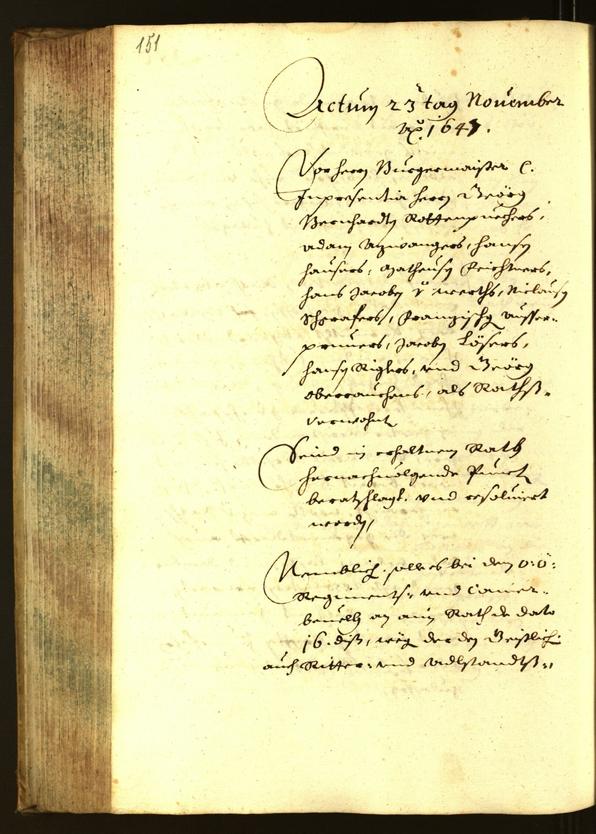 Archivio Storico della Città di Bolzano - BOhisto protocollo consiliare 1647 