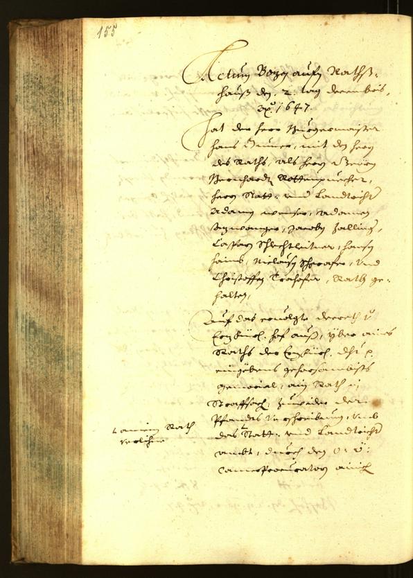 Archivio Storico della Città di Bolzano - BOhisto protocollo consiliare 1647 