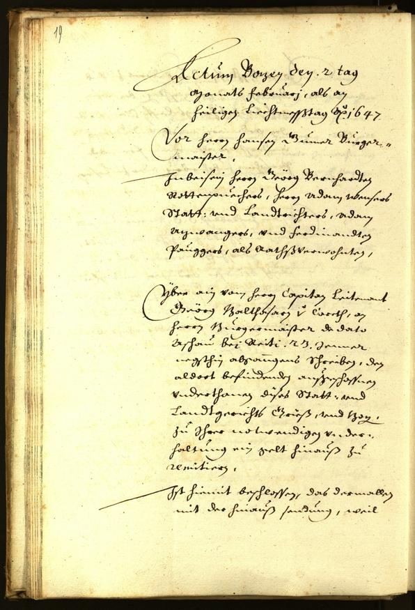 Archivio Storico della Città di Bolzano - BOhisto protocollo consiliare 1647 