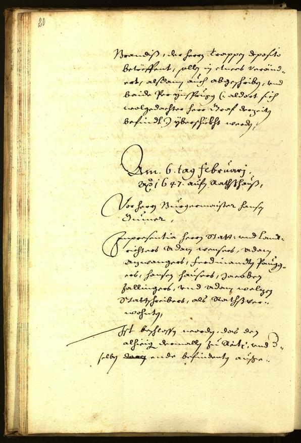 Archivio Storico della Città di Bolzano - BOhisto protocollo consiliare 1647 