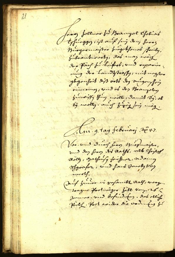 Civic Archives of Bozen-Bolzano - BOhisto Minutes of the council 1647 