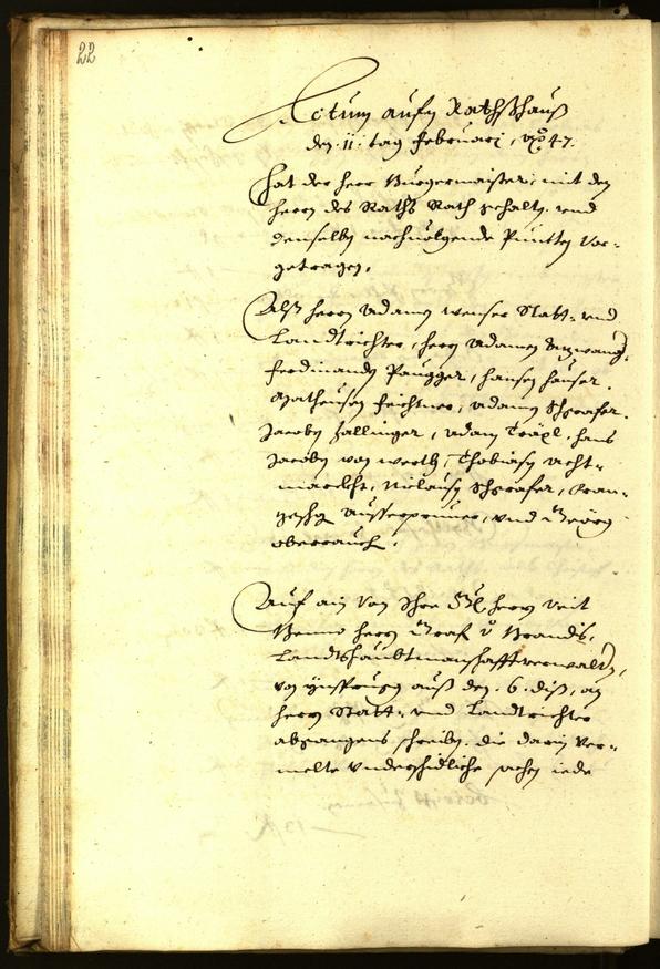 Archivio Storico della Città di Bolzano - BOhisto protocollo consiliare 1647 