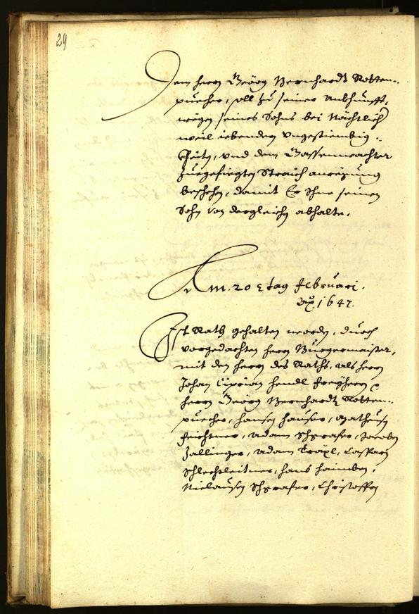 Archivio Storico della Città di Bolzano - BOhisto protocollo consiliare 1647 