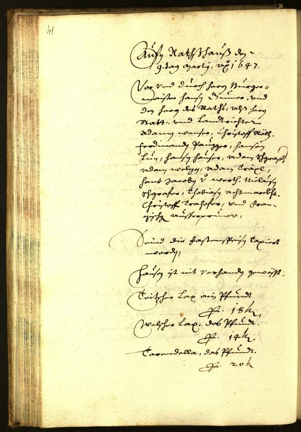 Civic Archives of Bozen-Bolzano - BOhisto Minutes of the council 1647 