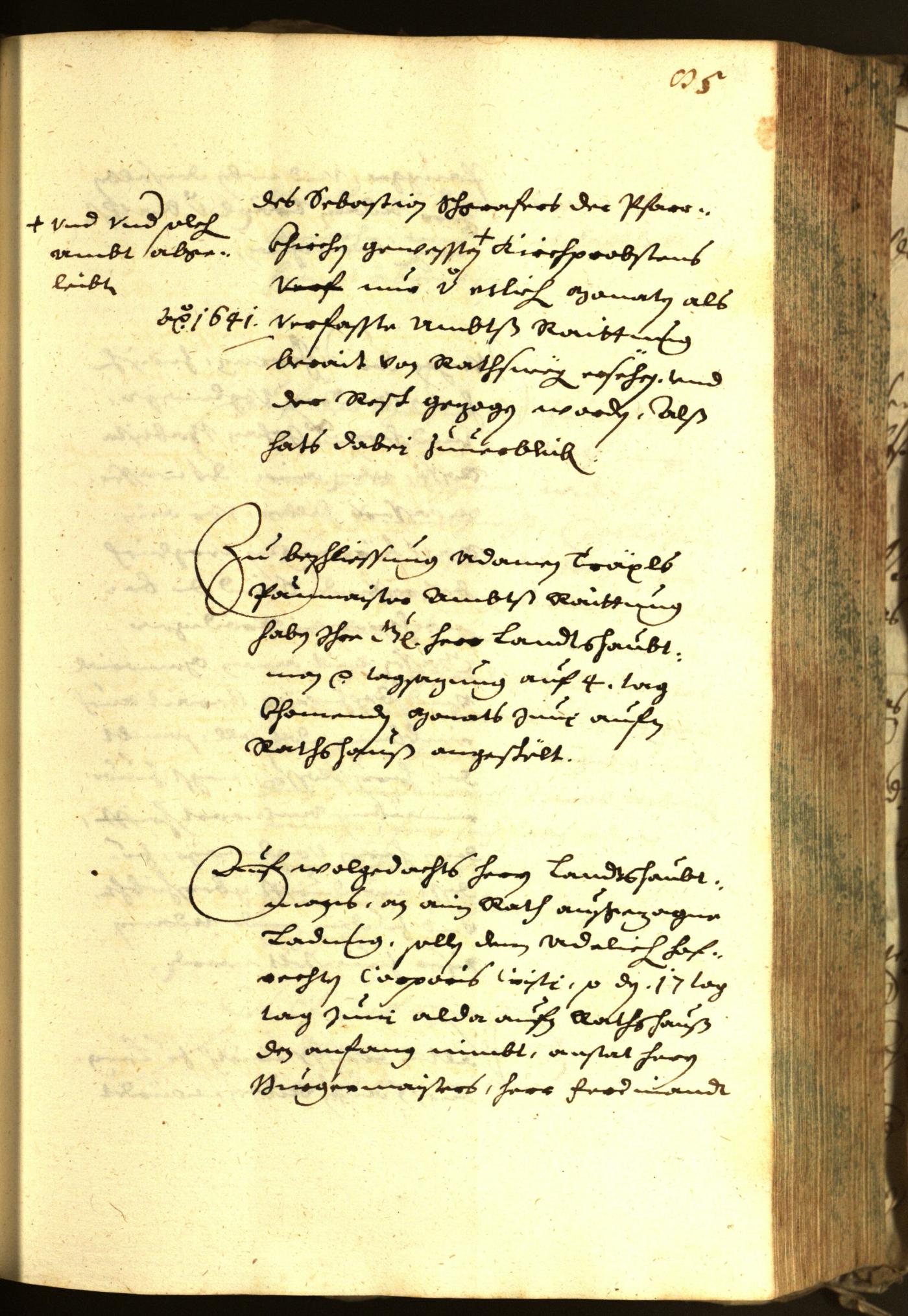 Stadtarchiv Bozen - BOhisto Ratsprotokoll 1647 