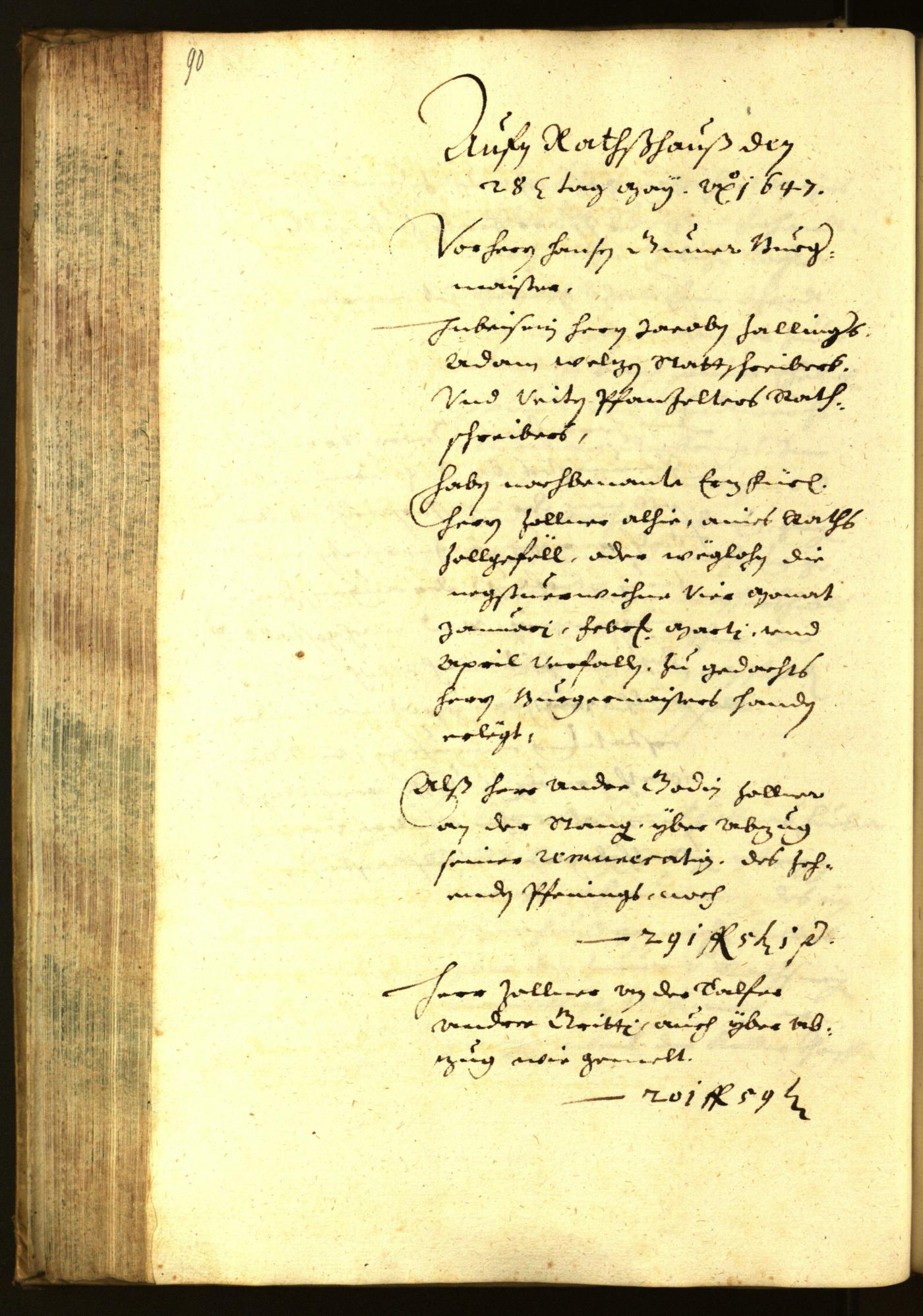 Civic Archives of Bozen-Bolzano - BOhisto Minutes of the council 1647 