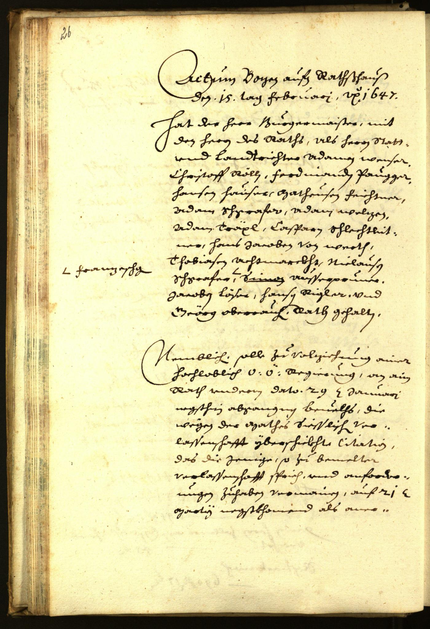 Civic Archives of Bozen-Bolzano - BOhisto Minutes of the council 1647 