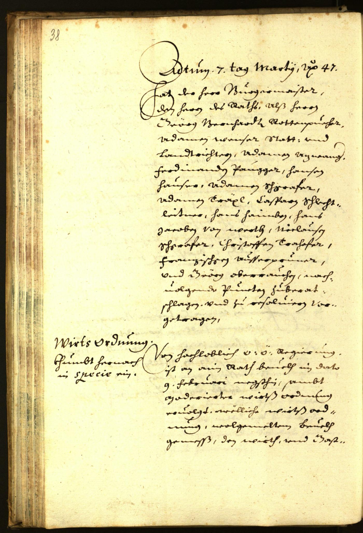 Civic Archives of Bozen-Bolzano - BOhisto Minutes of the council 1647 