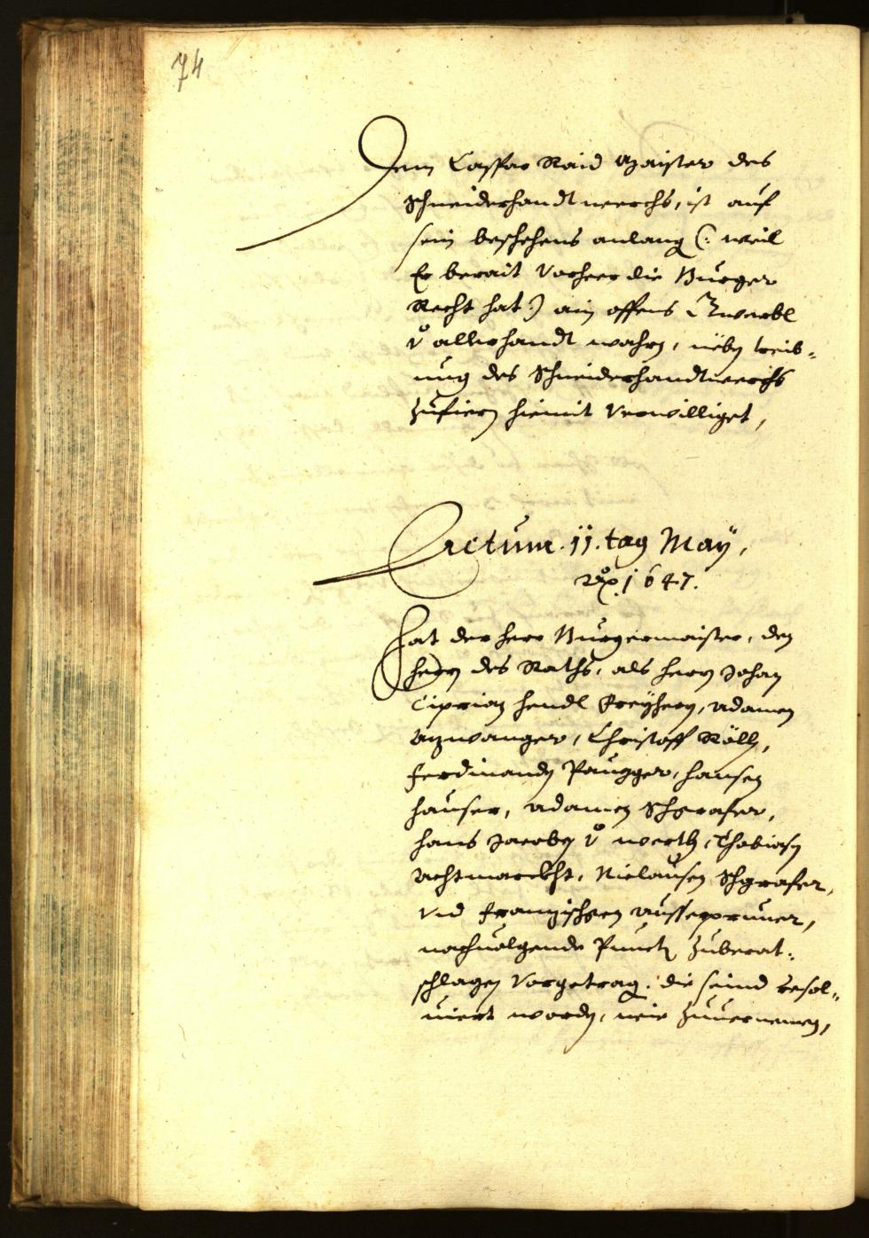 Civic Archives of Bozen-Bolzano - BOhisto Minutes of the council 1647 