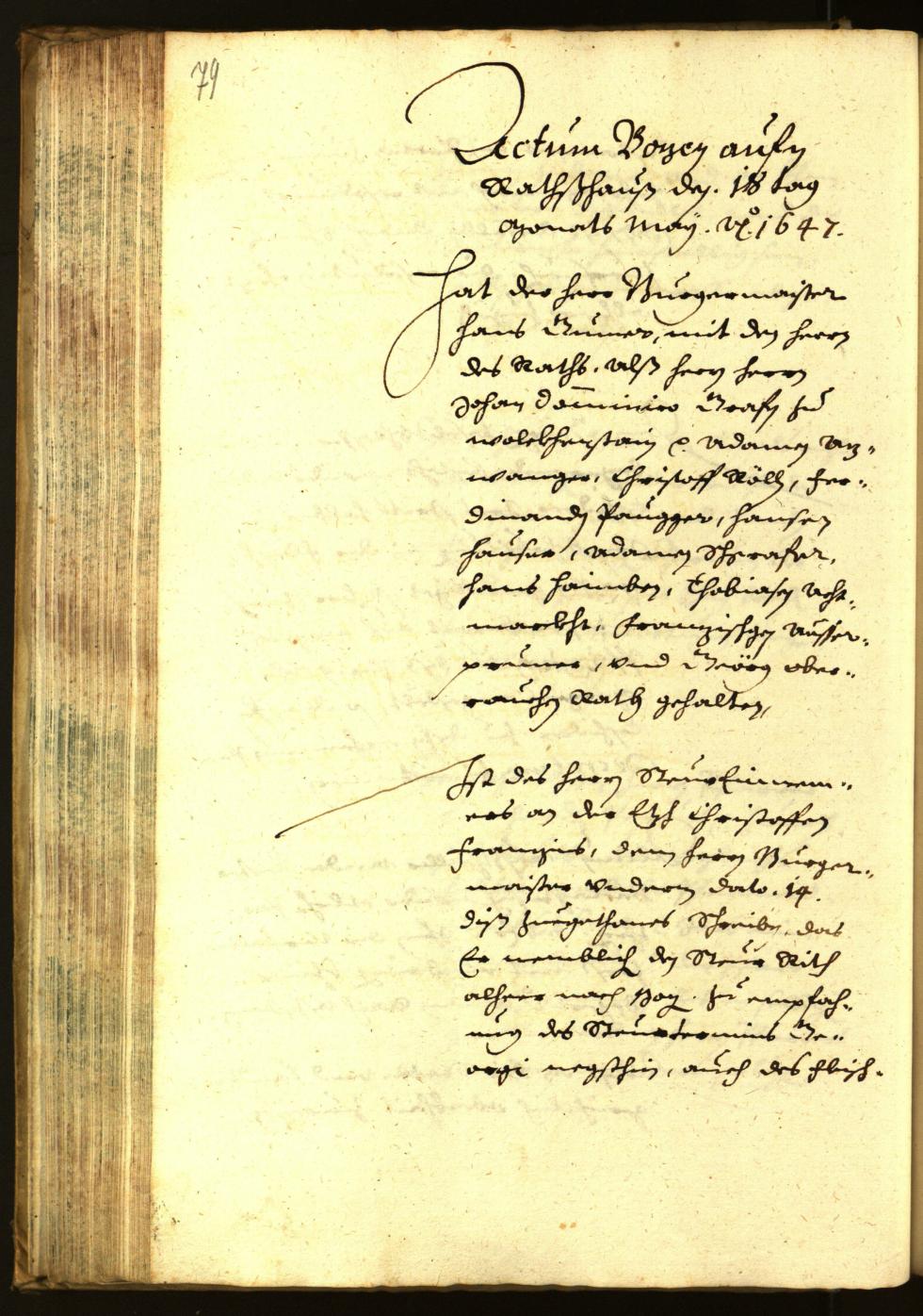 Civic Archives of Bozen-Bolzano - BOhisto Minutes of the council 1647 