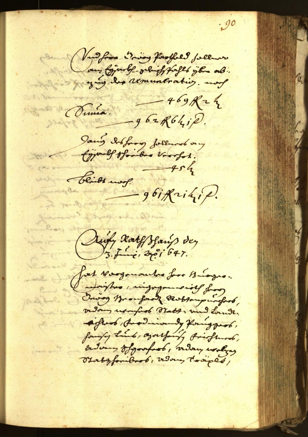 Archivio Storico della Città di Bolzano - BOhisto protocollo consiliare 1647 