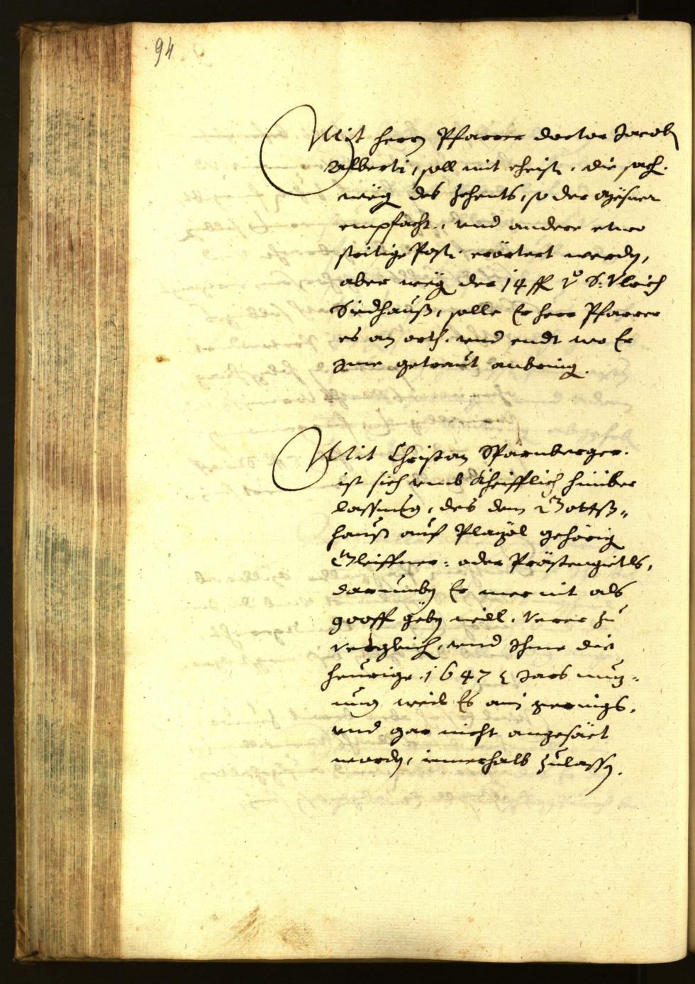 Stadtarchiv Bozen - BOhisto Ratsprotokoll 1647 