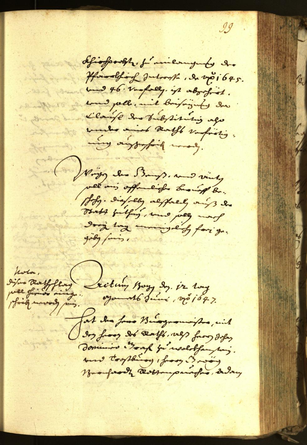 Civic Archives of Bozen-Bolzano - BOhisto Minutes of the council 1647 