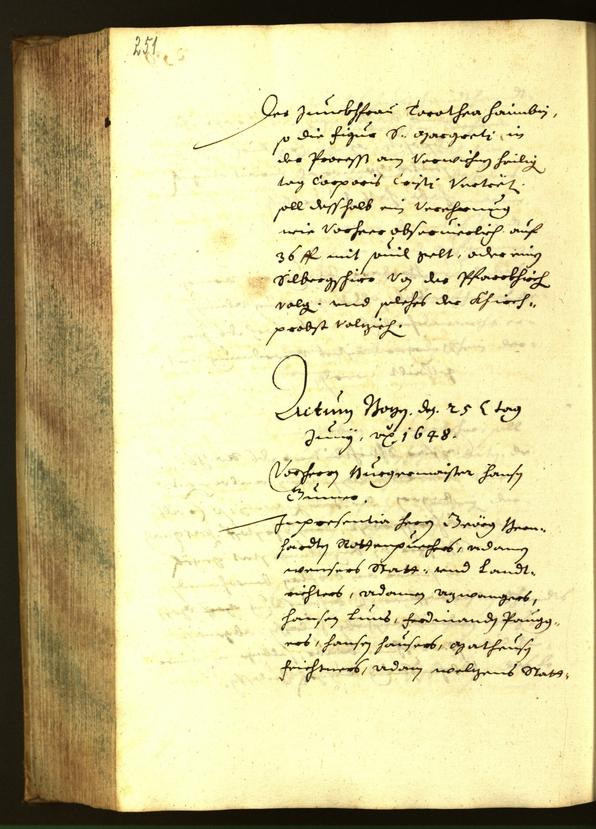 Civic Archives of Bozen-Bolzano - BOhisto Minutes of the council 1648 