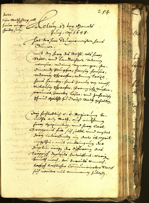 Civic Archives of Bozen-Bolzano - BOhisto Minutes of the council 1648 