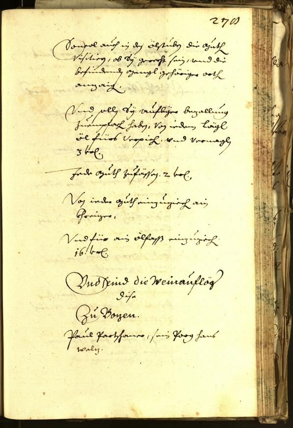 Stadtarchiv Bozen - BOhisto Ratsprotokoll 1648 