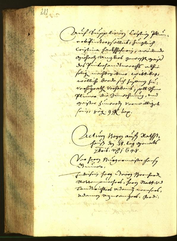 Stadtarchiv Bozen - BOhisto Ratsprotokoll 1648 