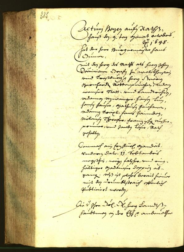 Civic Archives of Bozen-Bolzano - BOhisto Minutes of the council 1648 