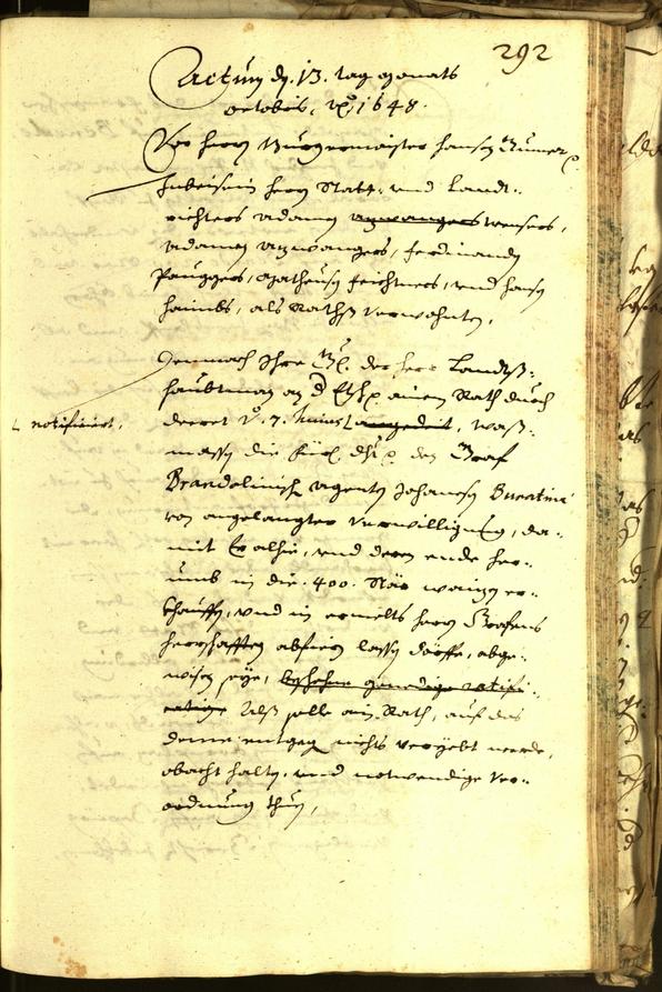 Civic Archives of Bozen-Bolzano - BOhisto Minutes of the council 1648 