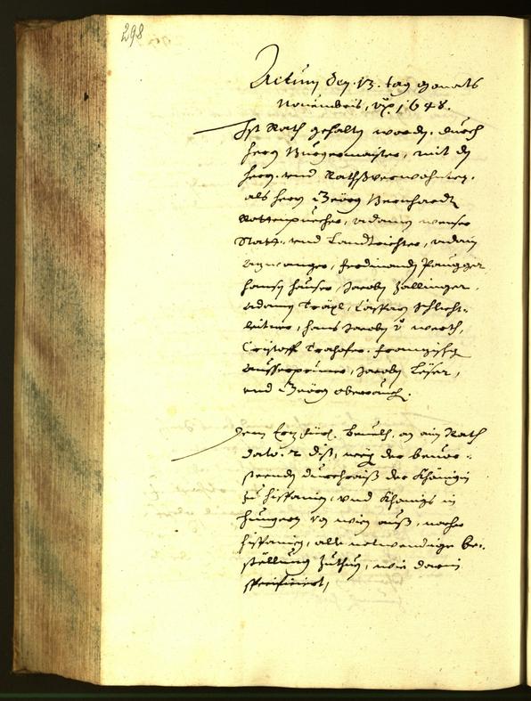 Civic Archives of Bozen-Bolzano - BOhisto Minutes of the council 1648 