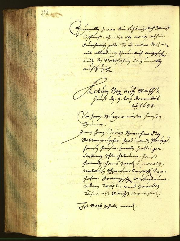 Civic Archives of Bozen-Bolzano - BOhisto Minutes of the council 1648 