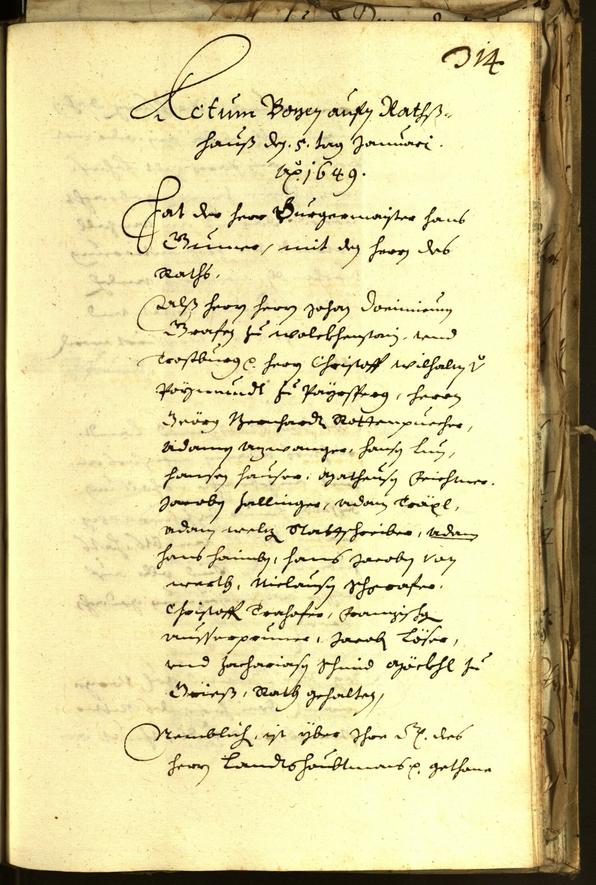 Civic Archives of Bozen-Bolzano - BOhisto Minutes of the council 1648 