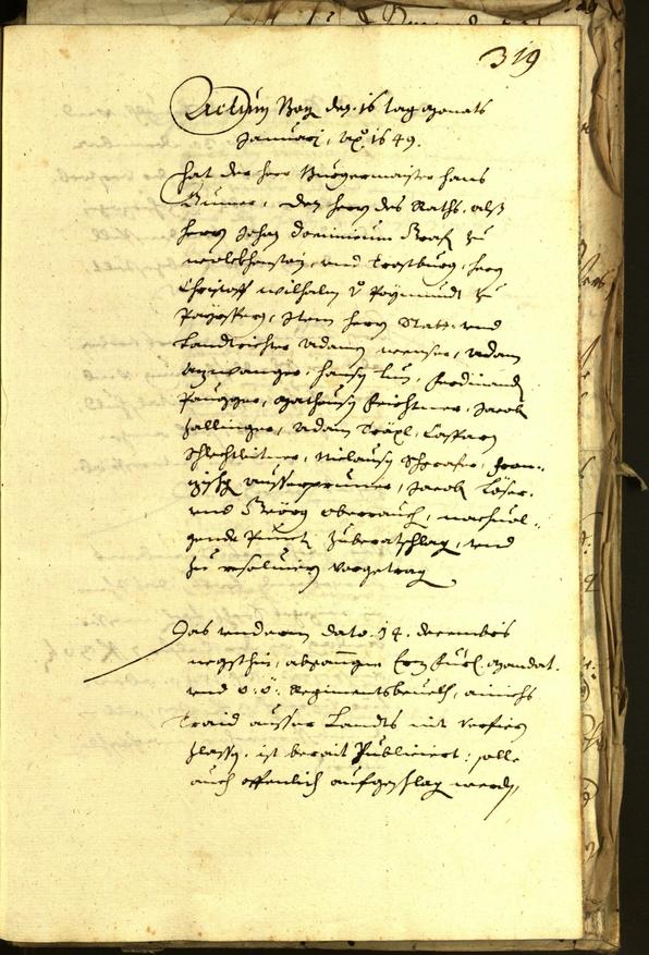 Civic Archives of Bozen-Bolzano - BOhisto Minutes of the council 1648 