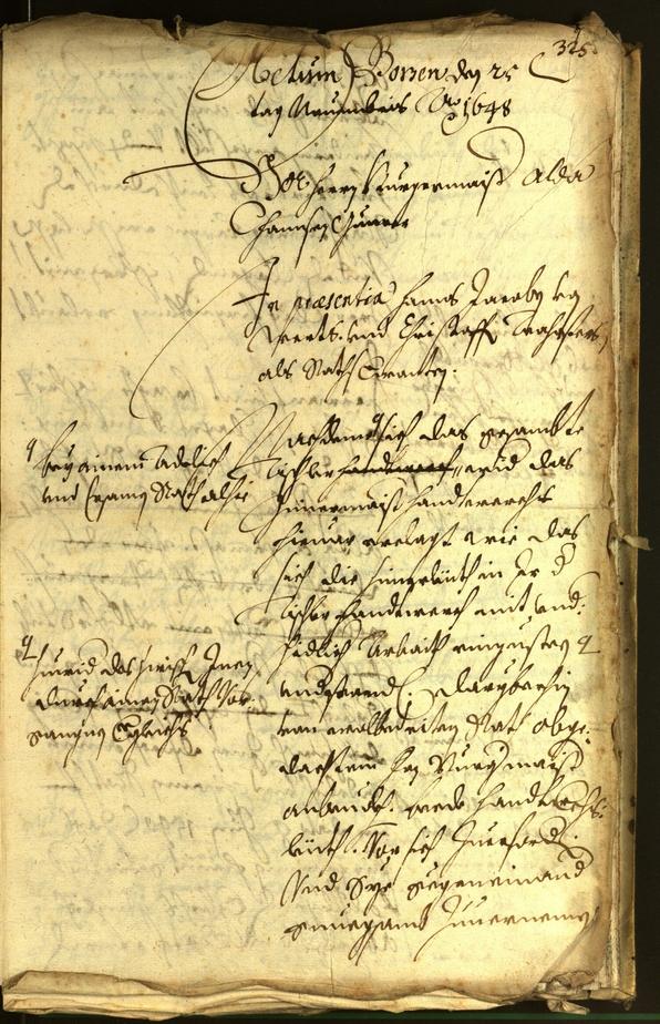 Civic Archives of Bozen-Bolzano - BOhisto Minutes of the council 1648 