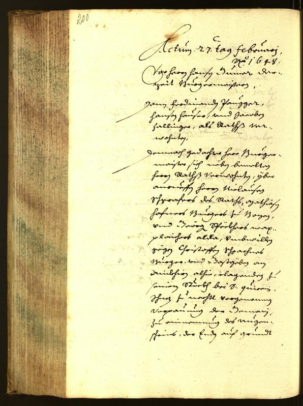 Civic Archives of Bozen-Bolzano - BOhisto Minutes of the council 1648 