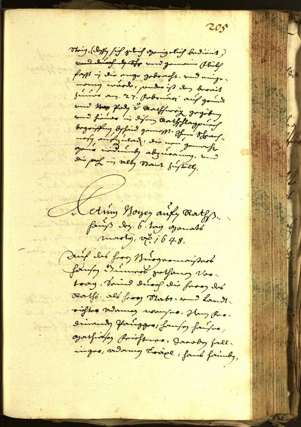 Civic Archives of Bozen-Bolzano - BOhisto Minutes of the council 1648 