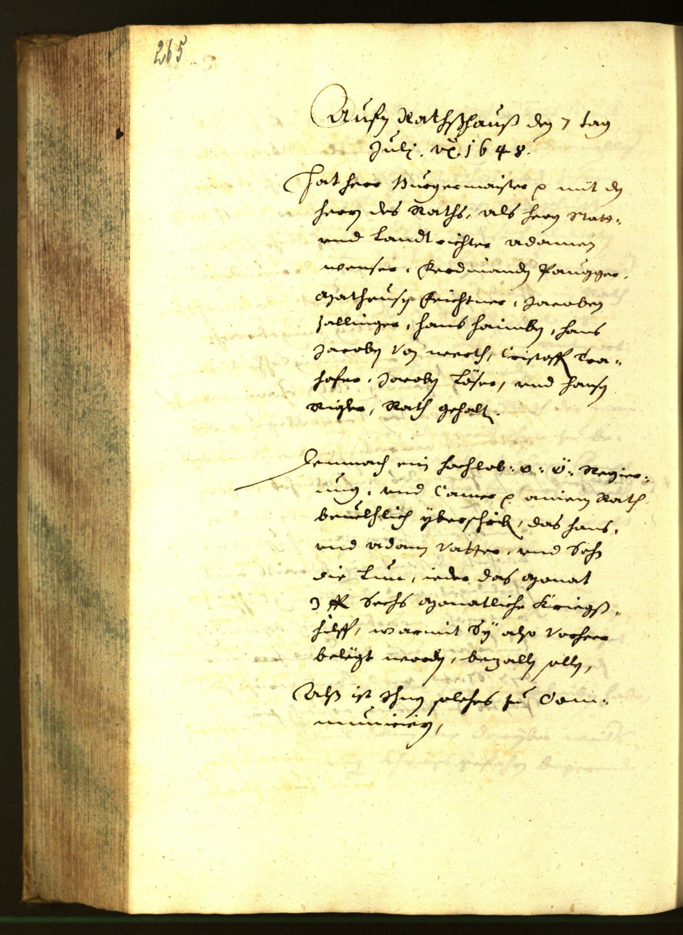 Civic Archives of Bozen-Bolzano - BOhisto Minutes of the council 1648 