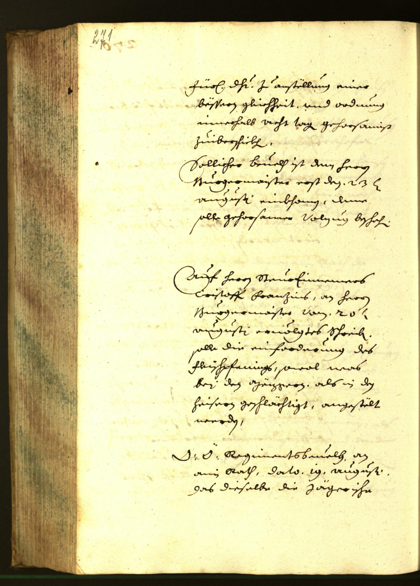 Stadtarchiv Bozen - BOhisto Ratsprotokoll 1648 