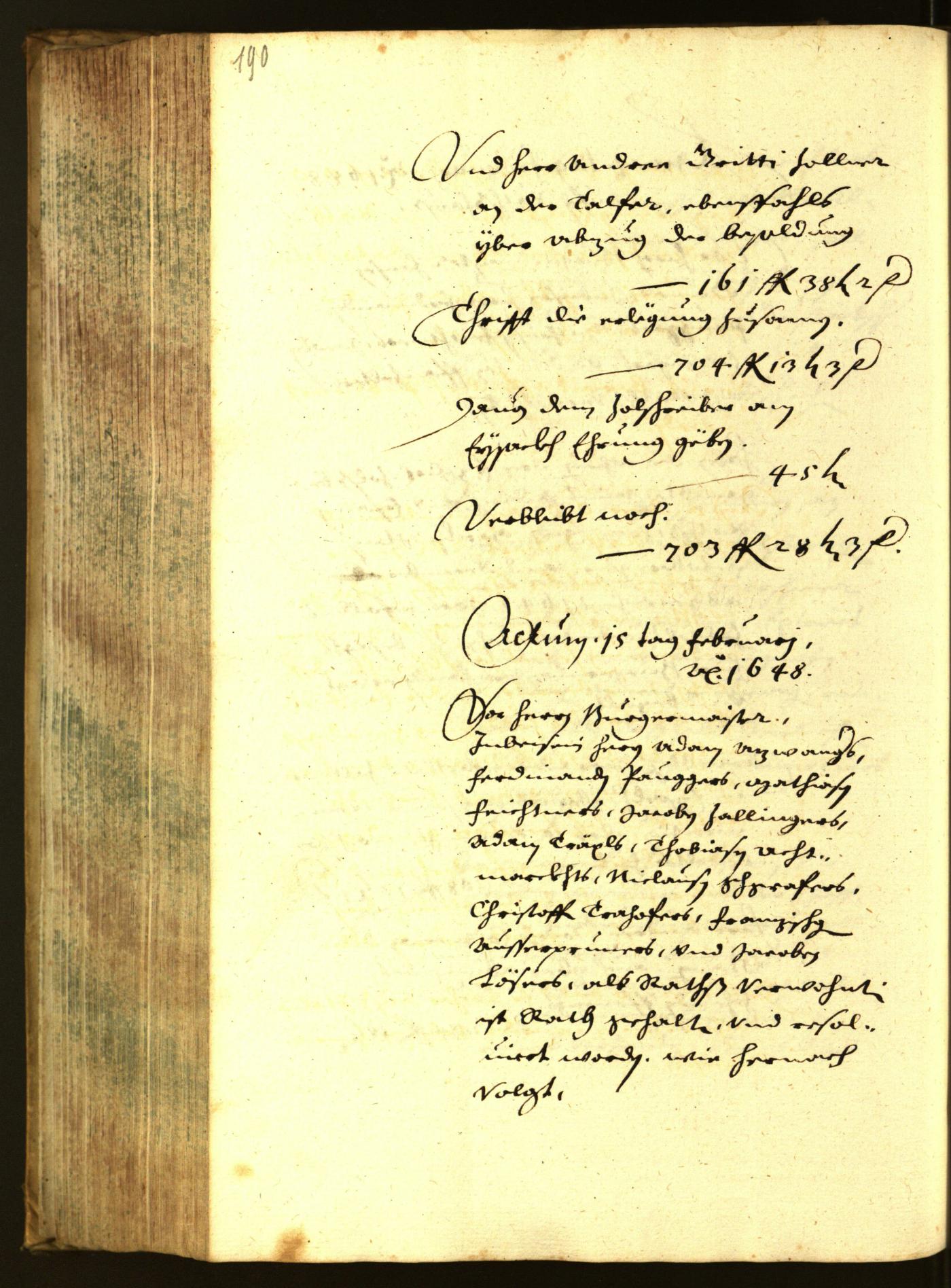 Civic Archives of Bozen-Bolzano - BOhisto Minutes of the council 1648 