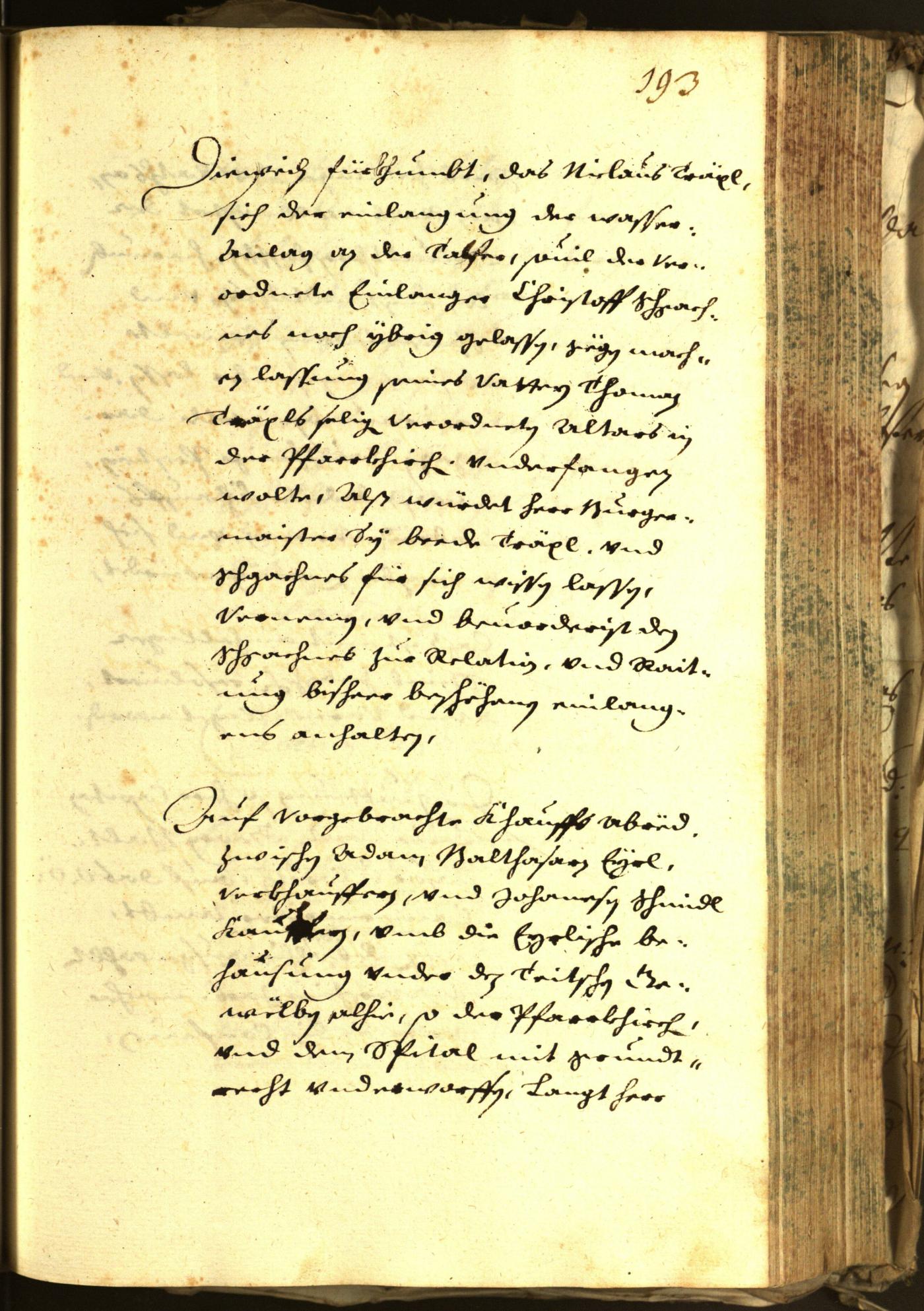 Stadtarchiv Bozen - BOhisto Ratsprotokoll 1648 